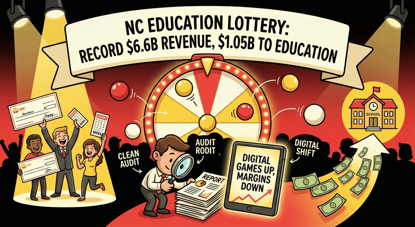 North Carolina Education Lottery hits $6.6B revenue